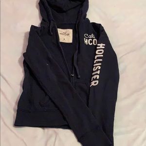 Navy Zip Up Hoodie